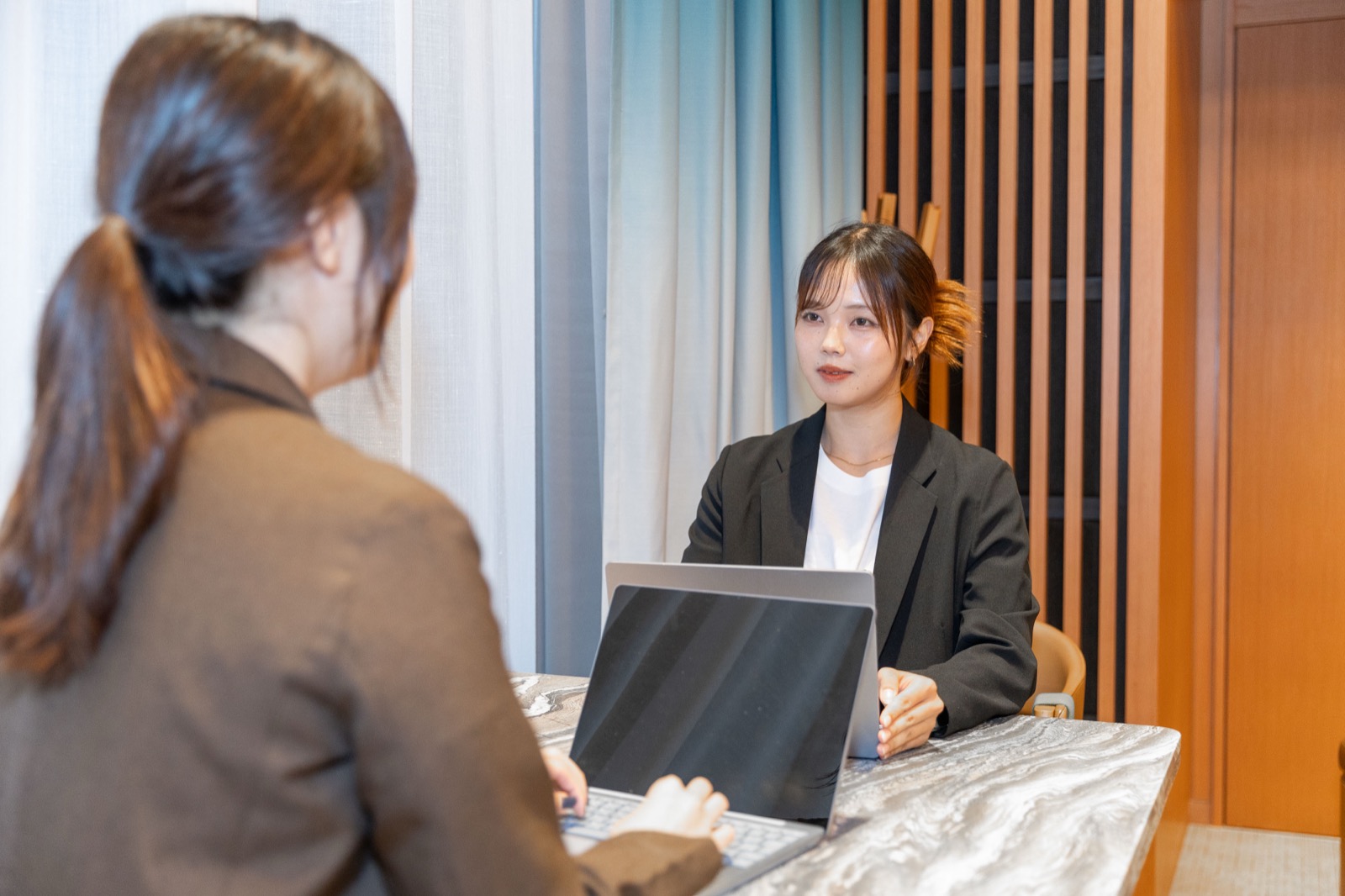 入社後フォロー面談の様子